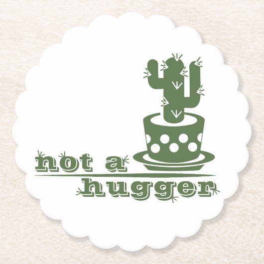 Cacti Kein lustiges Sprichwort Untersetzer (Vorderseite)