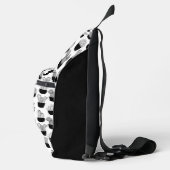 Cacti Line Art Muster Crossbody Bag (Rechts)
