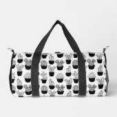 Cacti Line Art Muster Duffle Bag (Vorderseite)