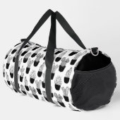 Cacti Line Art Muster Große Duffle Bag (Rechte Ecke)