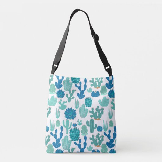 CACTI LUSH COLLECTION TOTE BAG TRAGETASCHEN MIT LANGEN TRÄGERN (Rückseite)