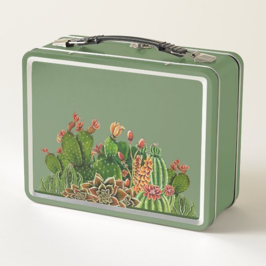 Cacti Metal Lunchbox (Rückseite)