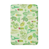 Cacti-Muster Badematte (Vorderseite Vertikal)