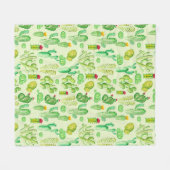 Cacti-Muster Fleecedecke (Vorderseite (Horizontal))