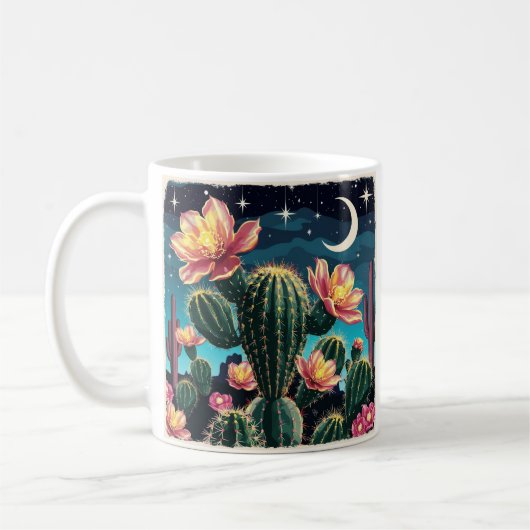 Cacti-Nachtgeschenk Kaffeetasse (Links)