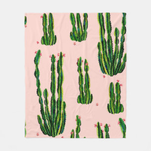 Cacti nahtlos Muster Aquarell. Kakteen in Blogs Fleecedecke