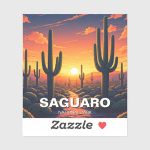 Cacti - Nationalpark Saguaro Aufkleber
