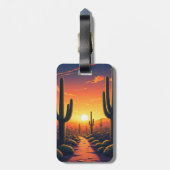 Cacti - Nationalpark Saguaro Gepäckanhänger (Rückseite vertikal)