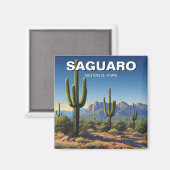Cacti - Nationalpark Saguaro Magnet (Vorderseite/Rückseite)