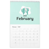 Cacti Paradise Calendar 2024 Kalender (Feb 2027)
