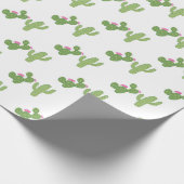Cacti-Party Geschenkpapier (Ecke)