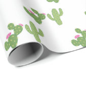 Cacti-Party Geschenkpapier (Rolleneckpunkt)