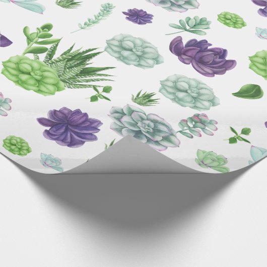 Cacti Pattern Geschenkpapier (Ecke)