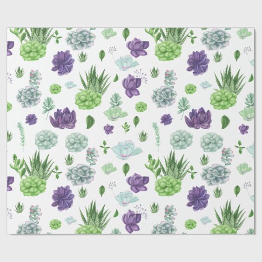 Cacti Pattern Geschenkpapier (Flach)