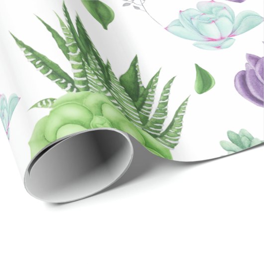 Cacti Pattern Geschenkpapier (Rolleneckpunkt)