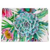 Cacti Pattern Große Geschenktüte (Vorderseite)
