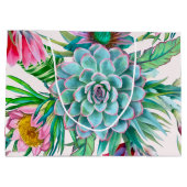 Cacti Pattern Große Geschenktüte (Rückseite)