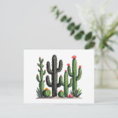 Cacti Postkarte (Stehend Vorderseite)