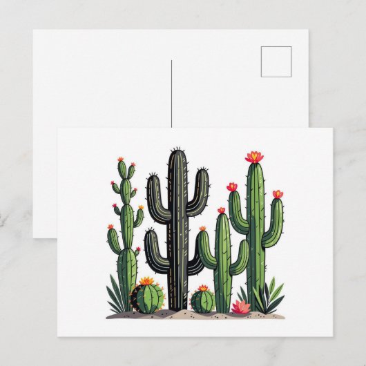 Cacti Postkarte (Vorne/Hinten)