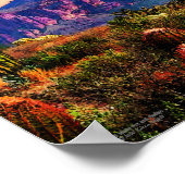 Cacti & Purple Mountain Dusk Sonoran Desert 10x8 Poster (Ecke)