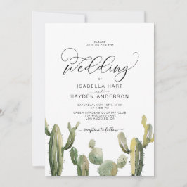 Cacti Succulents Cactus Boho Wüste Wedding Einladung