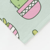 Cacti Succulents Pflanze Doodles Muster Fleecedecke (Ecke)