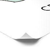 Cacti succules illustrieren personalisiertes Poste Poster (Ecke)