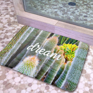 Cacti sukkulente Fotografie Traumziffer Skript Badematte