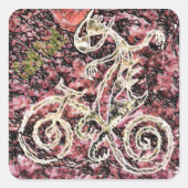 Cacti Toad Quadratischer Aufkleber (Vorderseite)