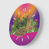 Cacti Wall Clock Große Wanduhr (Winkel)