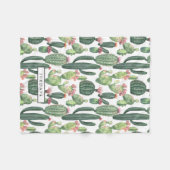 Cacti-Wüste-Thema Personalisiert Fleecedecke (Vorderseite (Horizontal))