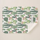 Cacti-Wüste-Thema Personalisiert Sherpadecke (Vorderseite (Horizontal))