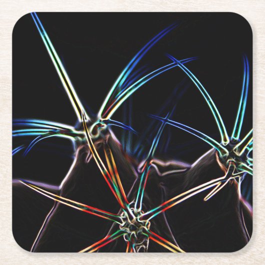 Cactus 1 Küstenercnm Rechteckiger Pappuntersetzer (Vorderseite)