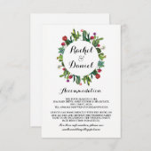 Cactus Accommodation Fiesta Wedding Cards Details Begleitkarte (Vorne/Hinten)