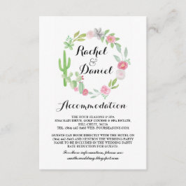 Cactus Accommodation Fiesta Wedding Cards Details Begleitkarte