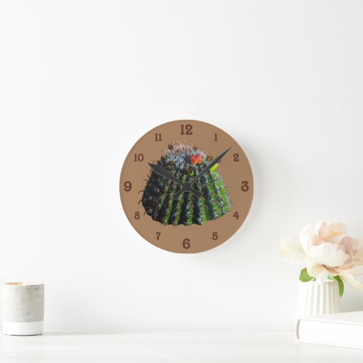 Cactus Acrylic Wall Clock Runde Wanduhr (Zuhause)
