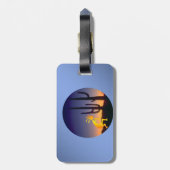 Cactus and Kokopelli Round Gepäckanhänger (Rückseite vertikal)