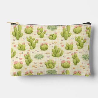 Cactus and Succulent Pattern Zubehörtasche