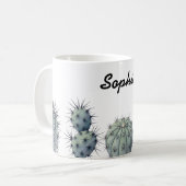 Cactus Aquarell Tasse (Vorderseite Links)