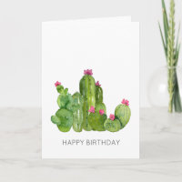 Cactus Art HAPPY BIRTHDAY TO YOU Wert Blume