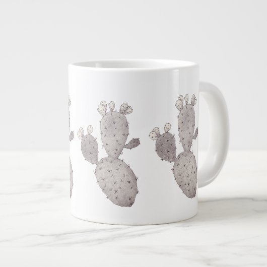 Cactus Art Jumbo-Tasse (Vorderseite Rechts)