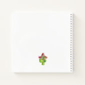 Cactus Art Mustache Hat Fiesta ADD TEXT Fun Notizblock (Rückseite)