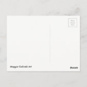 Cactus Art Orange Postkarte (Rückseite)