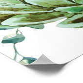 Cactus Art Pattern Poster (Ecke)