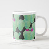 Cactus Art Pink Blossom Jumbo-Tasse (Rechts)