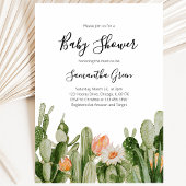 Cactus Baby Shower Einladung