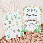 Cactus Baby Shower Einladung