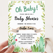 Cactus Baby Shower Einladung