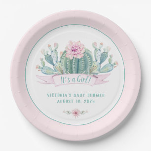 Cactus Baby Shower Paper Teller