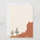 Cactus Bachelorette Party Scavenger Jagdkarte Einladung (Rückseite)